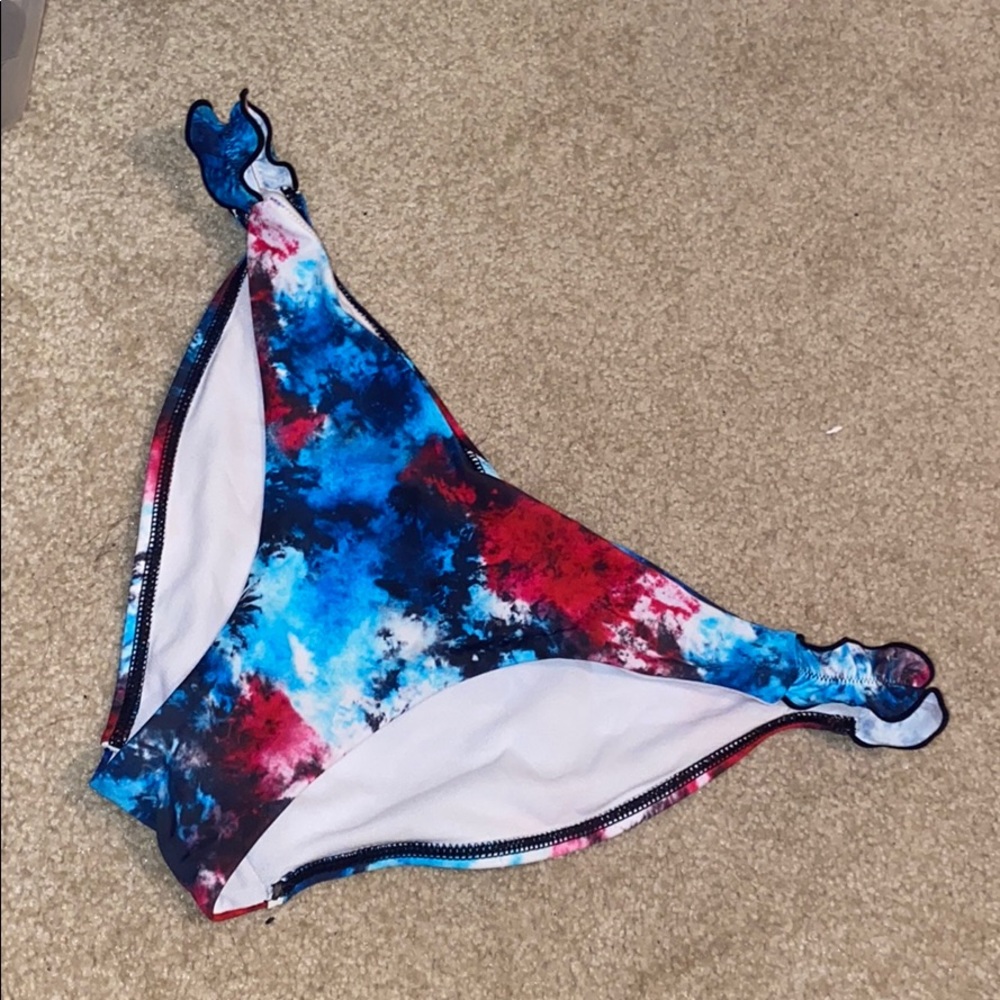 Tie dye swim bottoms